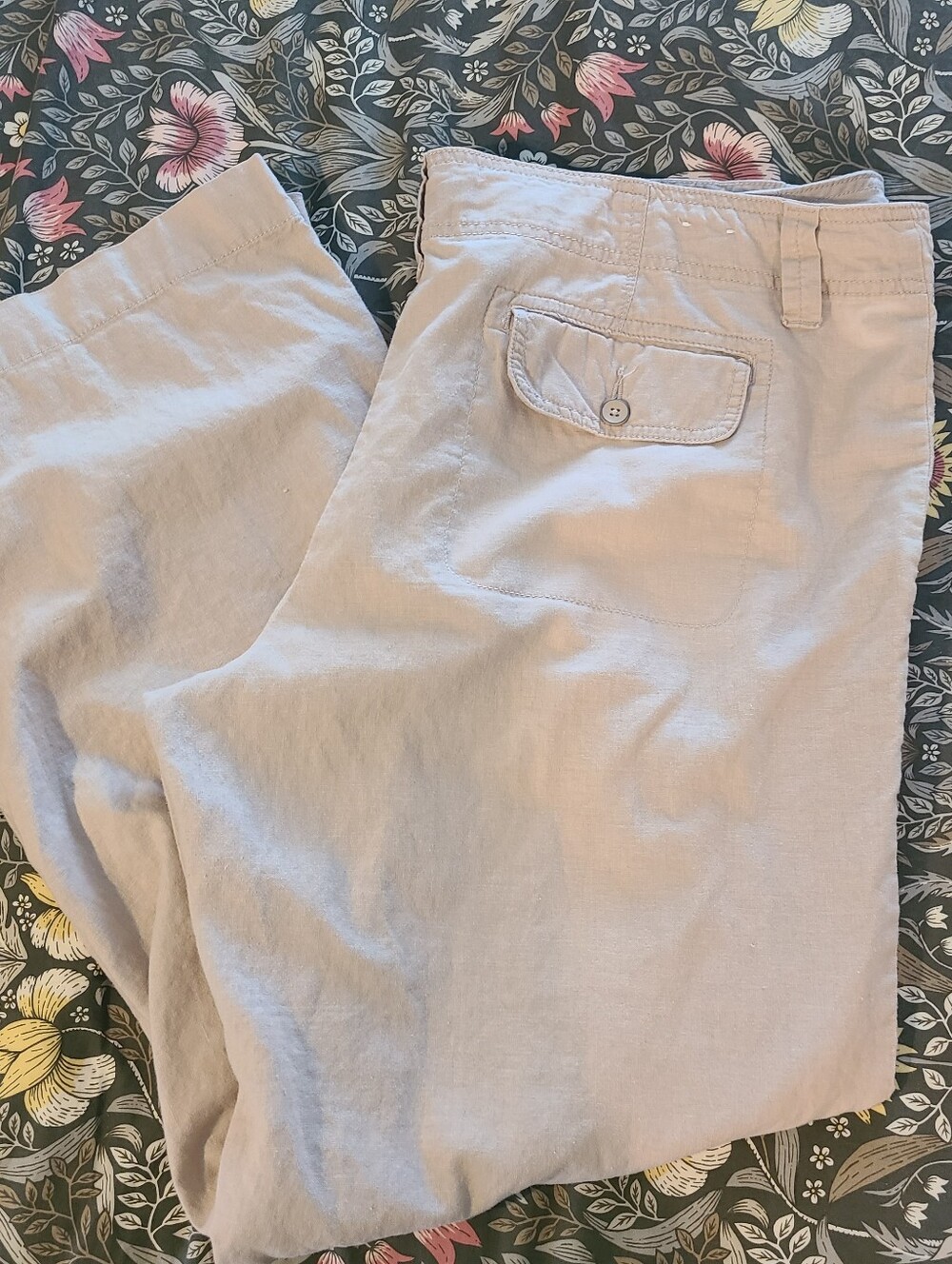 GAP wide-leg linen-blend pants